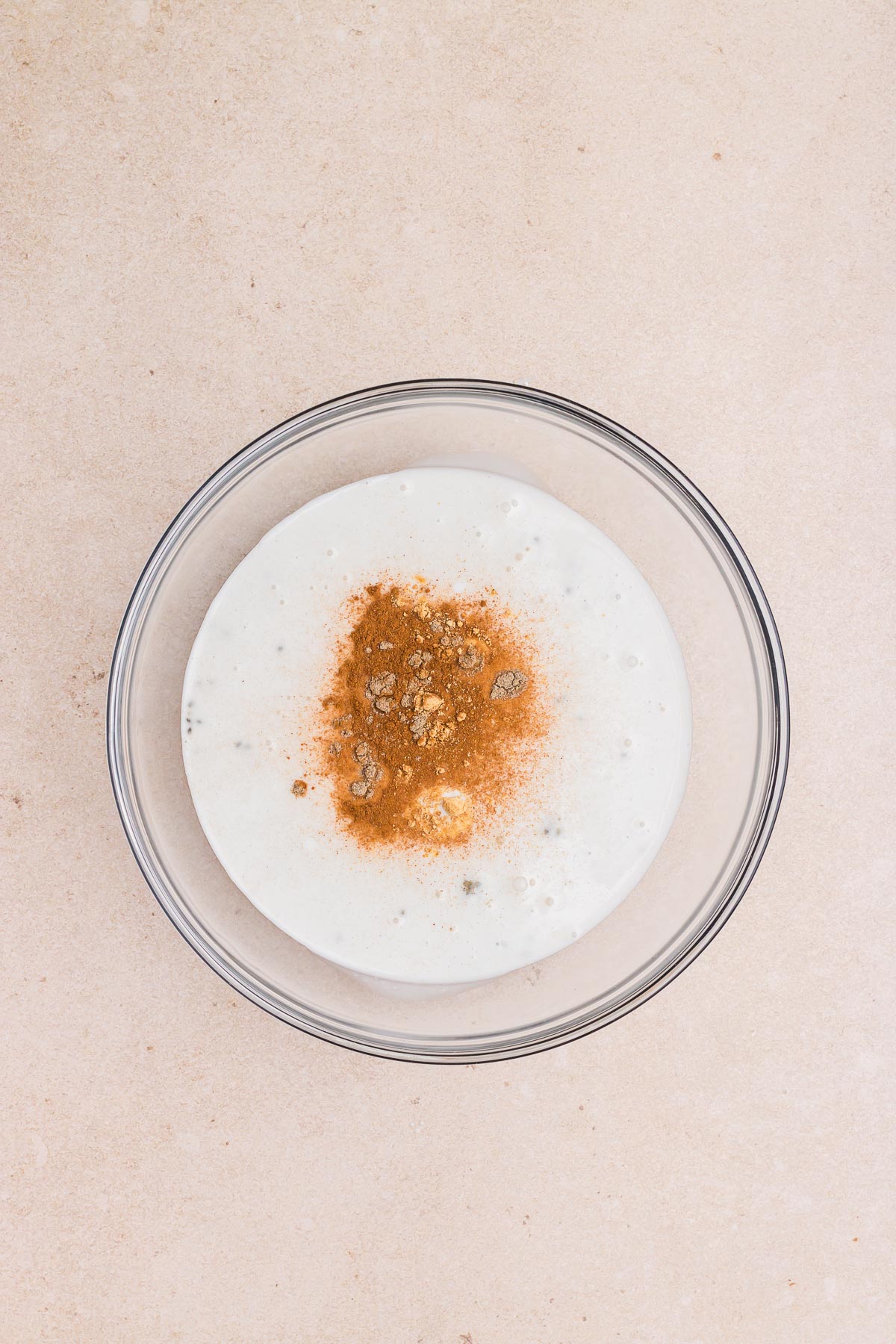 Step 5 for how to make Chai Latte Basil Seed Pudding