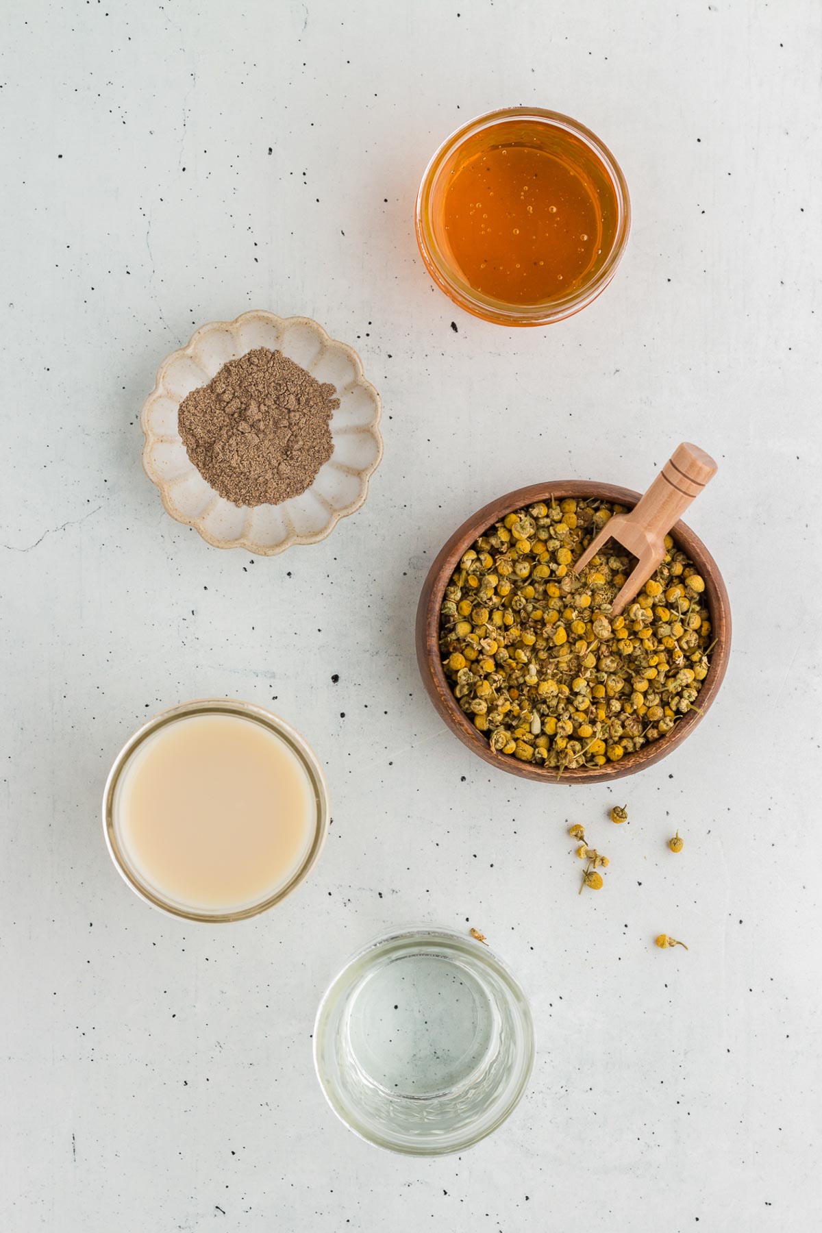 Ingredients for Chamomile Latte
