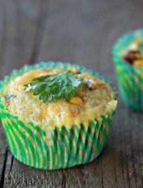 Cheddar Corn Quinoa Mini Frittatas with Optional Bacon | Kitchen Treaty