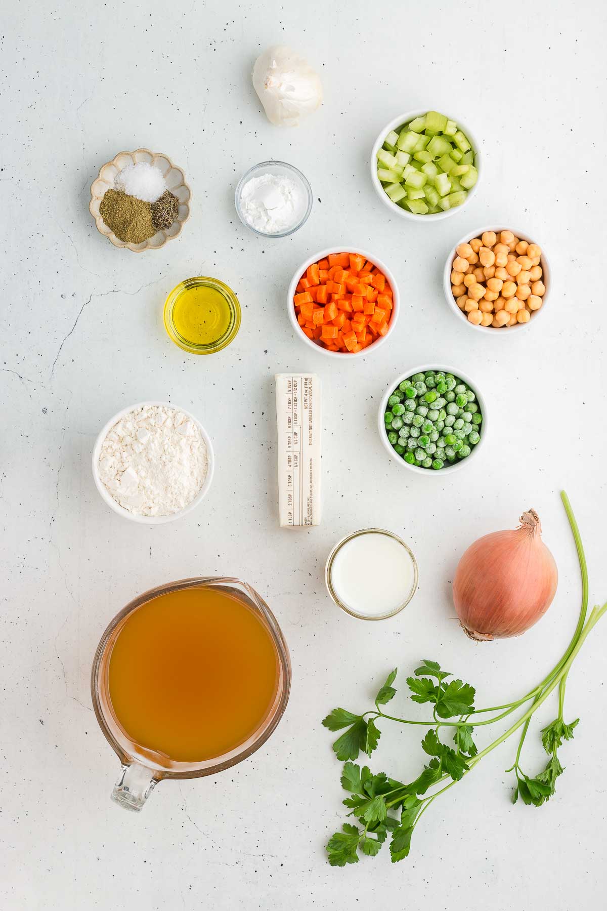 Ingredients for Chickpeas & Dumplings