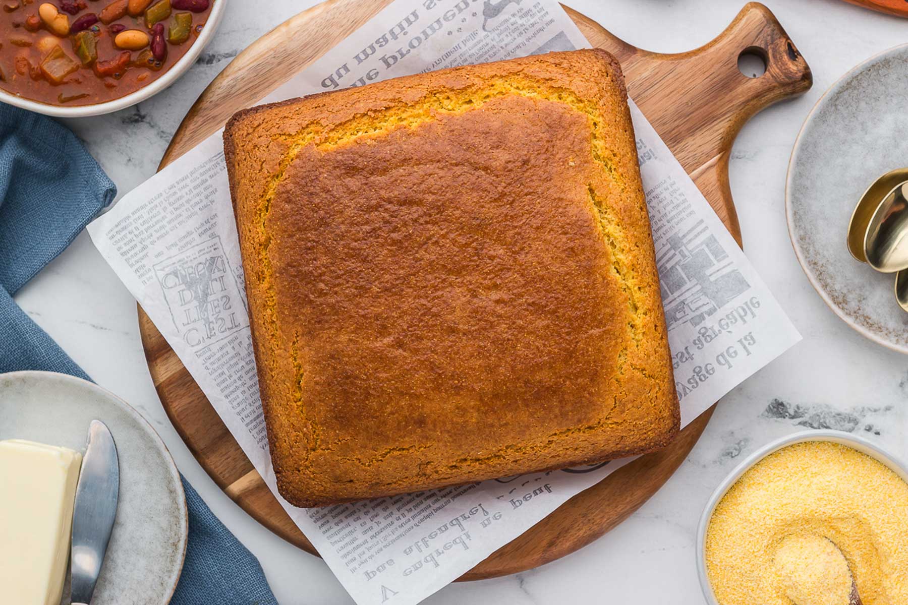 uncut Homemade Cornbread