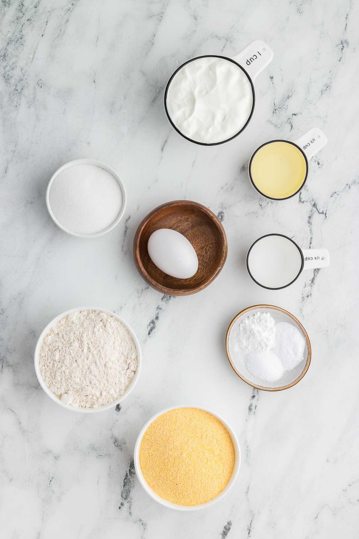 ingredients for Homemade Cornbread