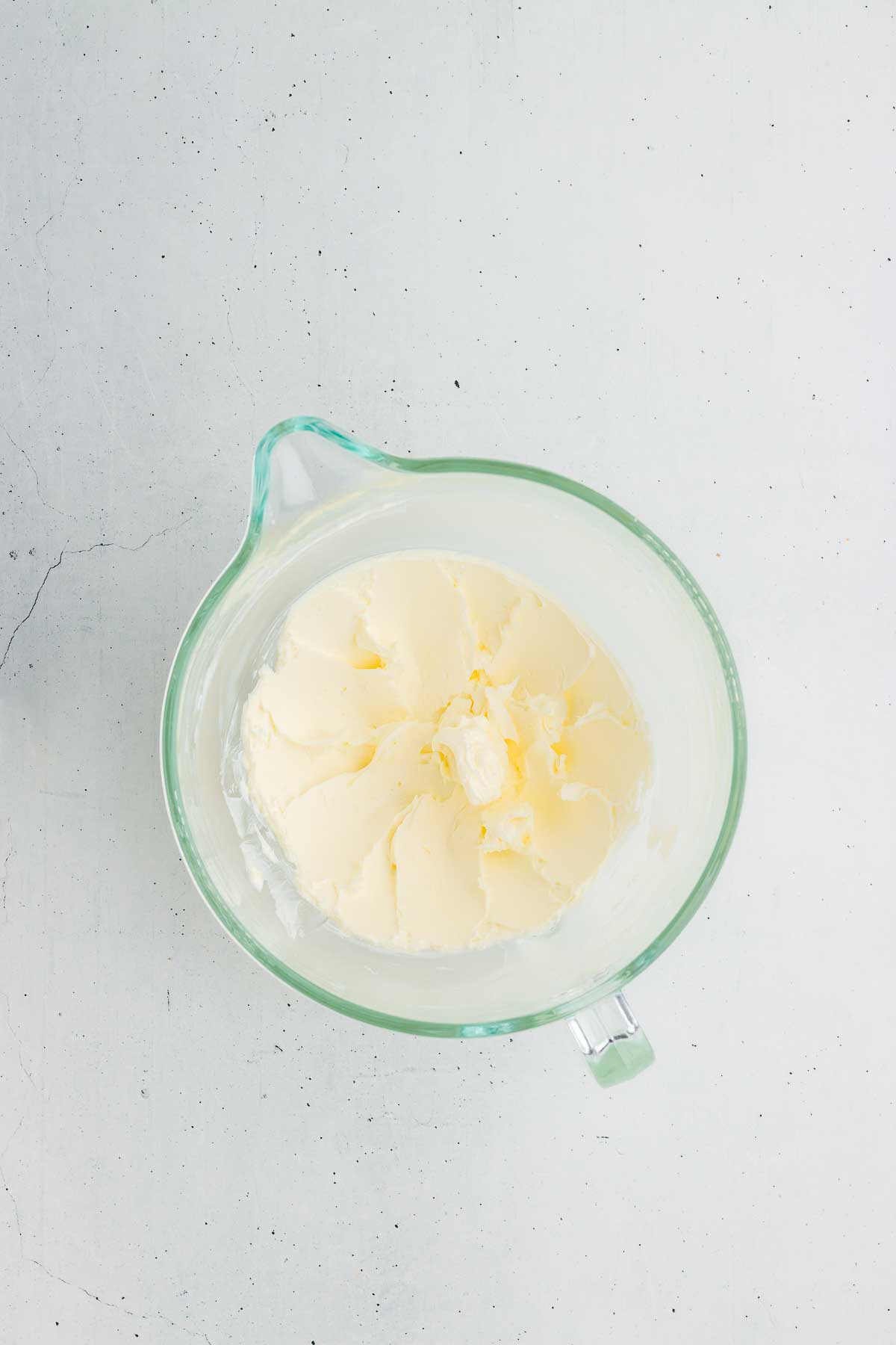 Creaming the butter for Cranberry Orange White Chocolate Chip Cookies
