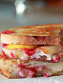 Cranberry, Pear, and Brie Grilled Cheese | Kitchen Treaty