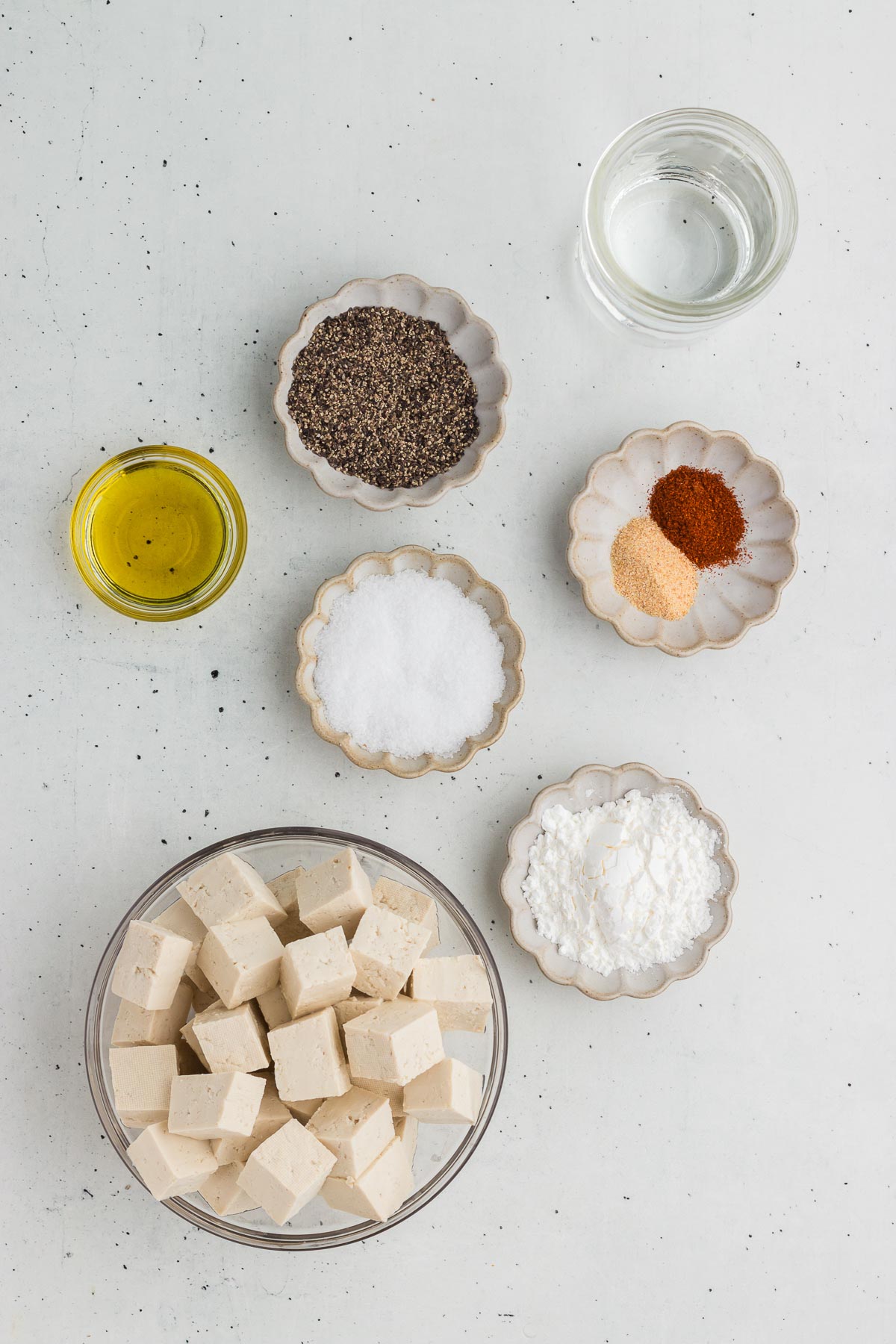 Ingredients for Crispy Air Fryer Tofu