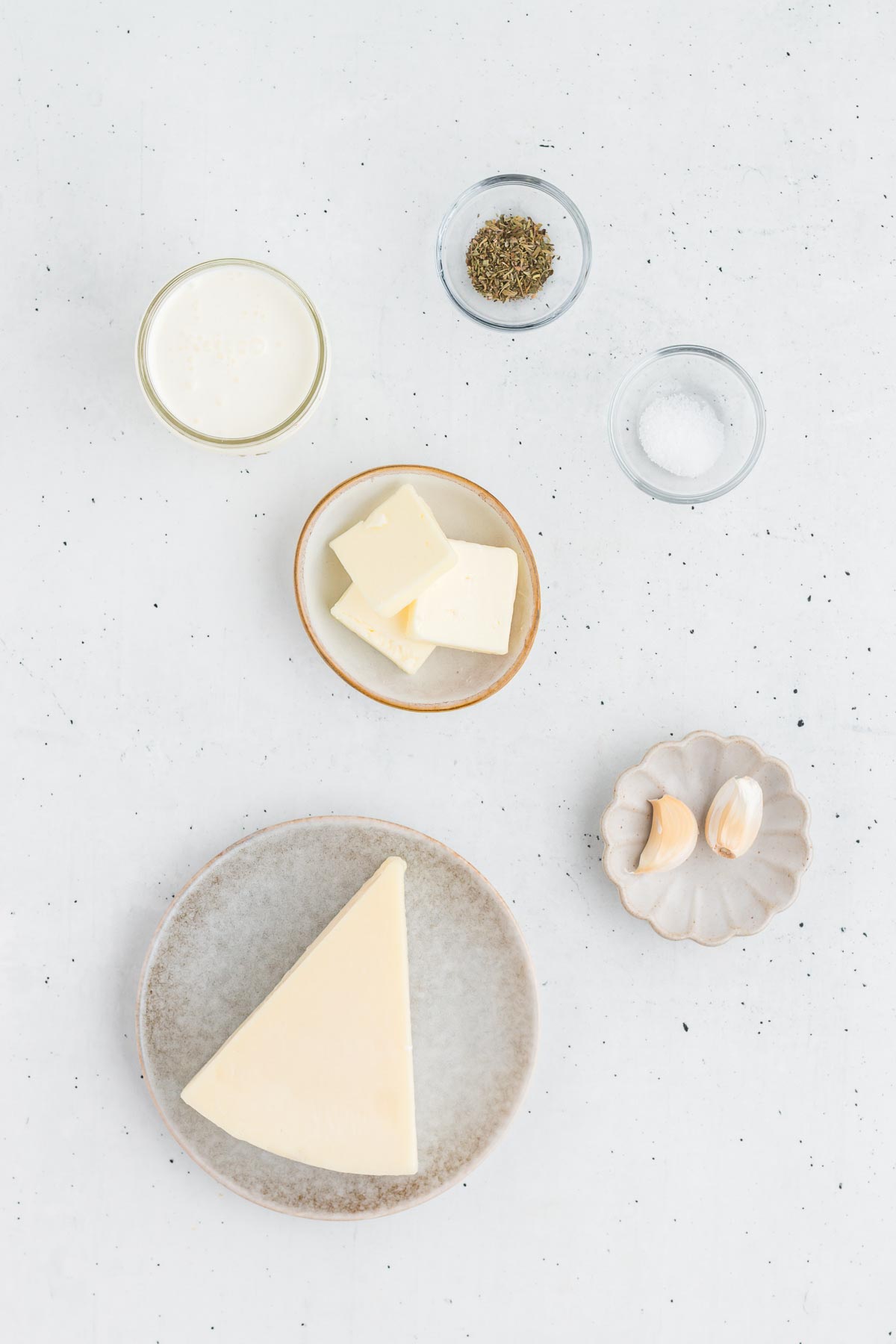 ingredients for homemade alfredo sauce
