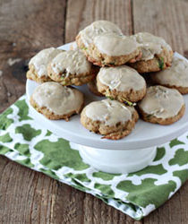 Iced Brown Sugar Zucchini Cookies | Kitchen Treaty