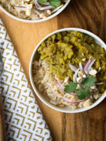 Instant Pot Curried Sweet Potato Lentils