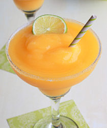 Frozen mango lime margaritas | Kitchen Treaty
