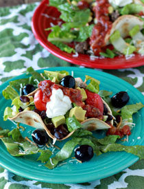 Quick and Easy Dinner - Taco Salad Any Way You Want It - vegetarian, vegan, or meaty! | Kitchen Treaty