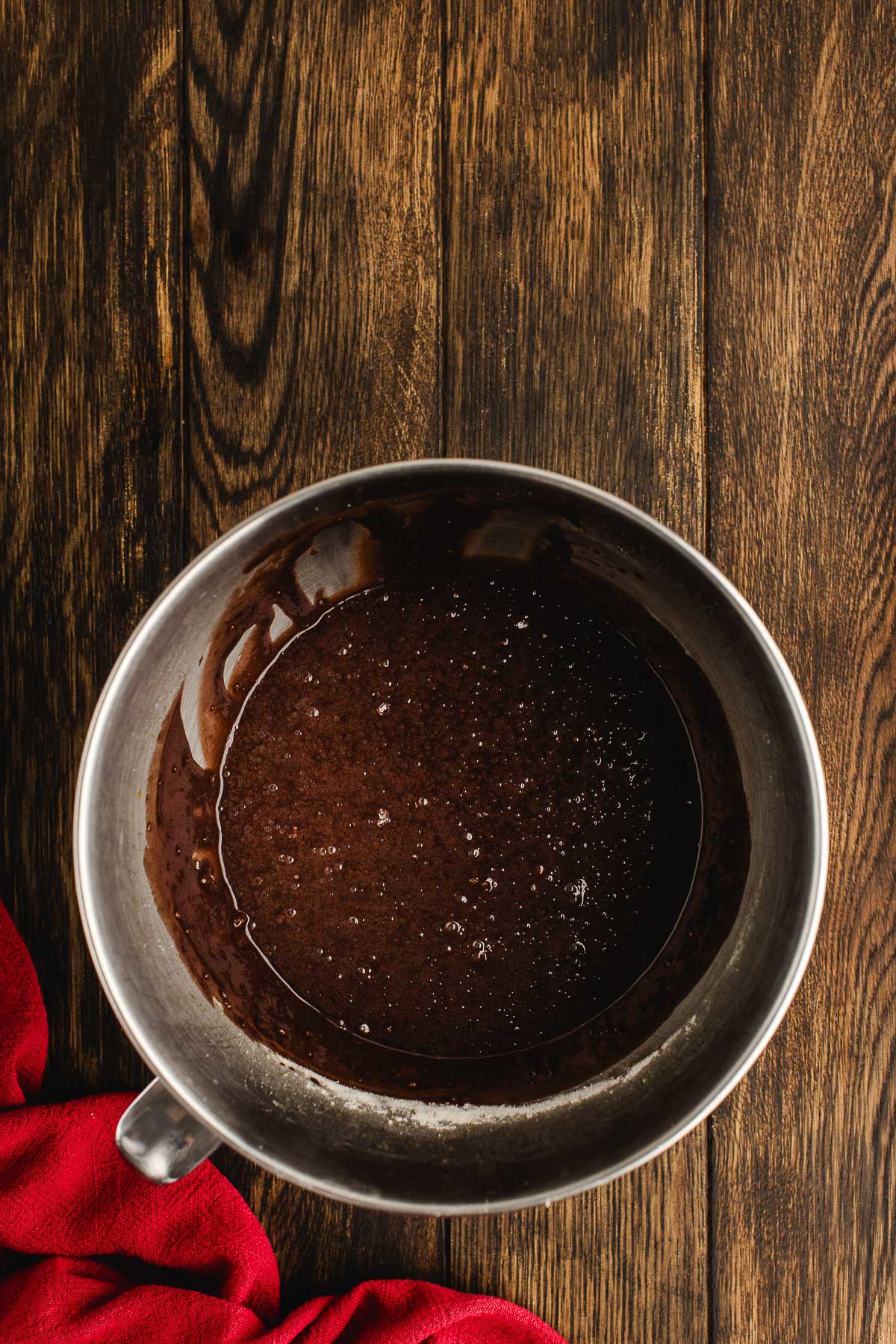 reindeer cupcake batter in a bowl