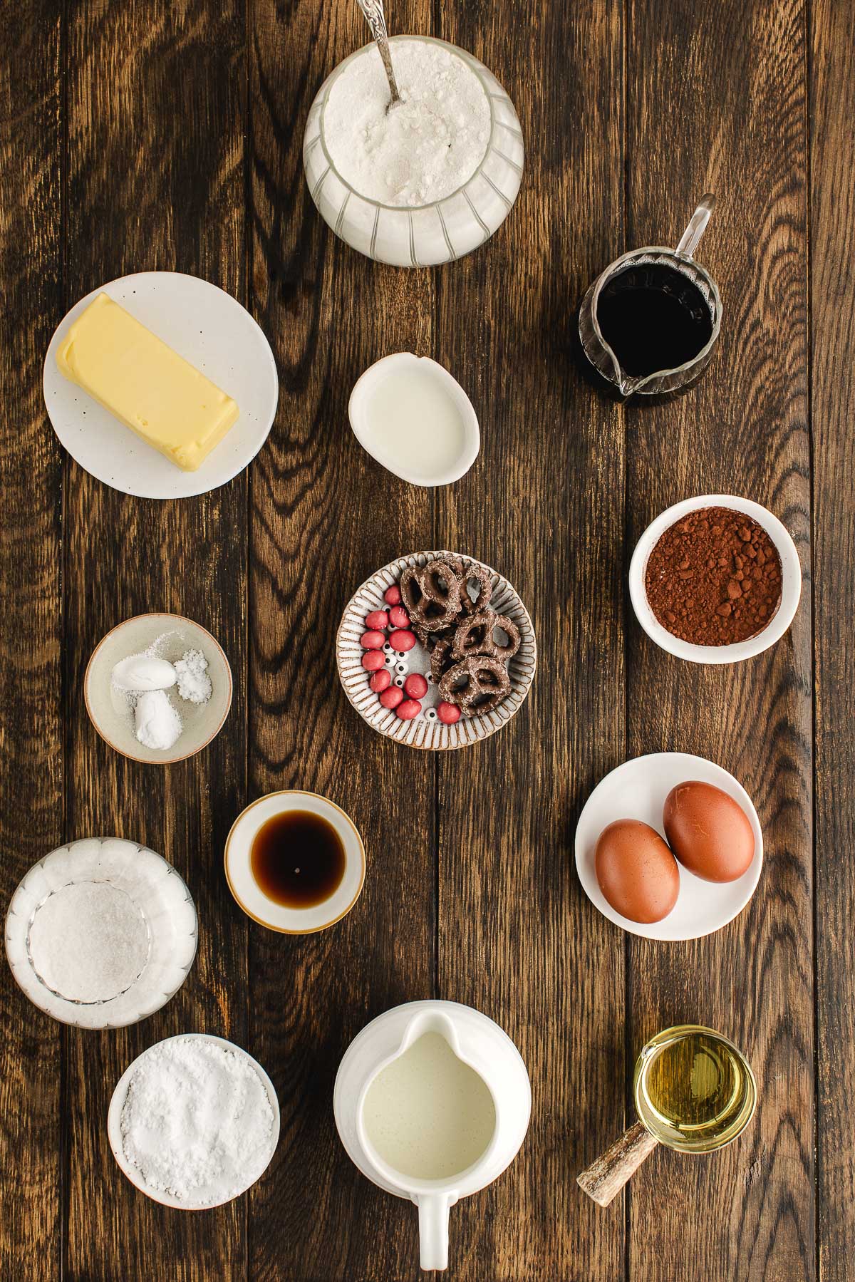 Ingredients for Reindeer Cupcakes