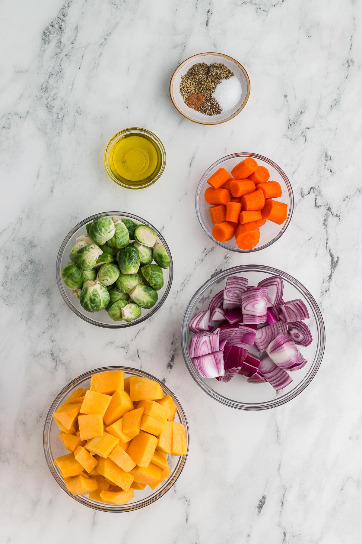 Ingredients for Roasted Fall Vegetables