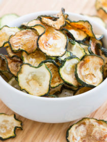 Salt & Pepper Baked Zucchini Chips recipe