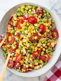 Summer Corn & Edamame Salad recipe {vegan, gluten-free}