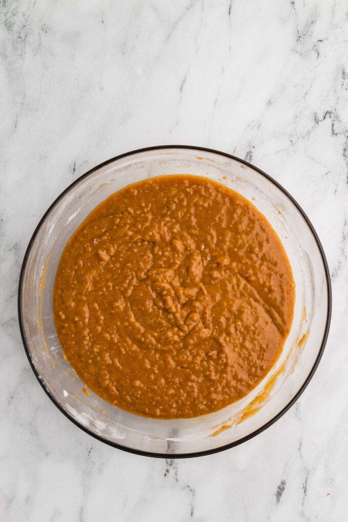 Spiced Sweet Potato Cake batter