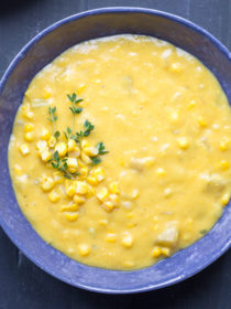 Rich and Creamy Vegan Corn Chowder