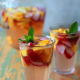 White Strawberry-Mango Sangria - A light, refreshing, and luscious sangria that's just perfect for summer.
